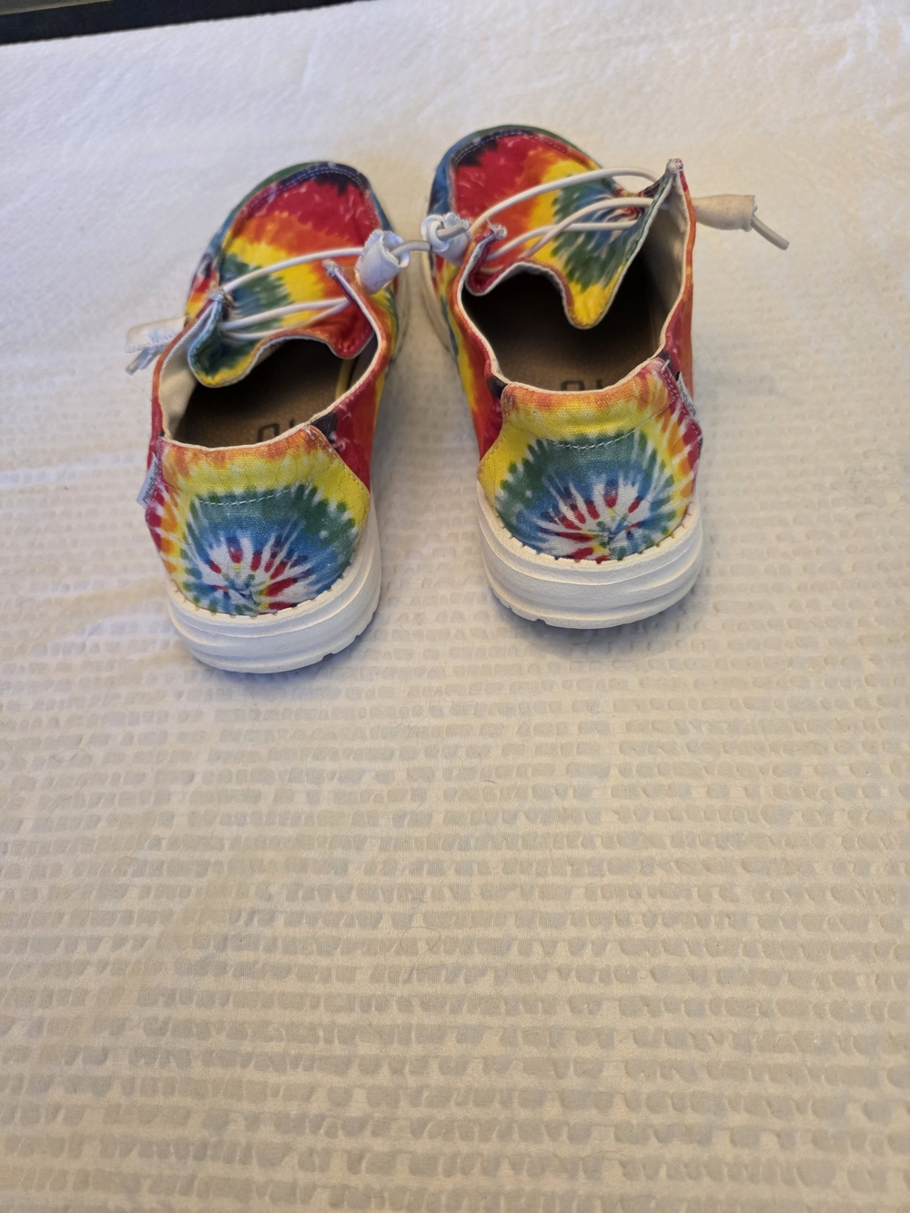 Hey Dude Women's Wendy   Mandala Rainbow Tie Dye pattern Size 8 - Picture 5 of 8